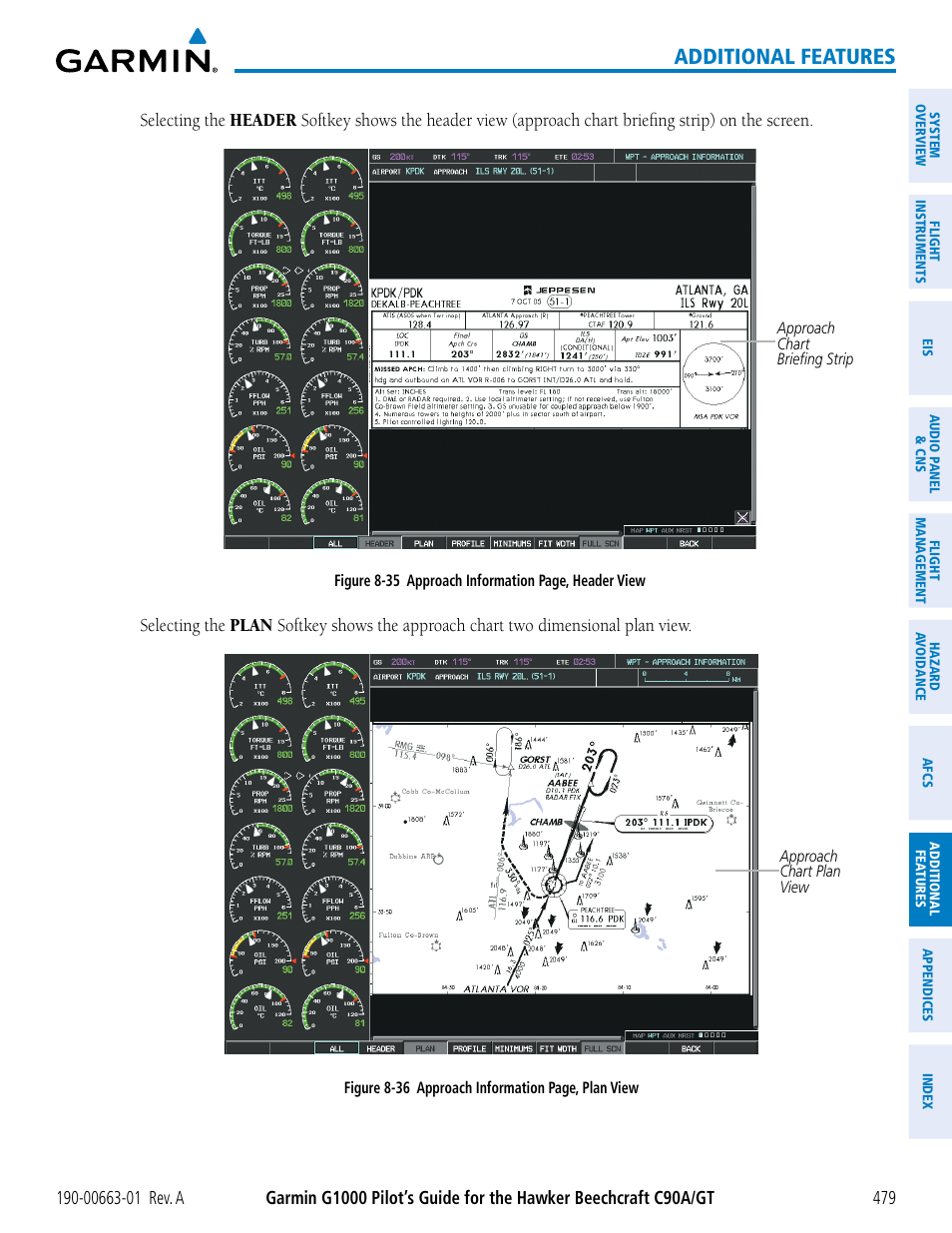 Additional features | Garmin G1000 King Air C90GT User Manual | Page 493 / 586