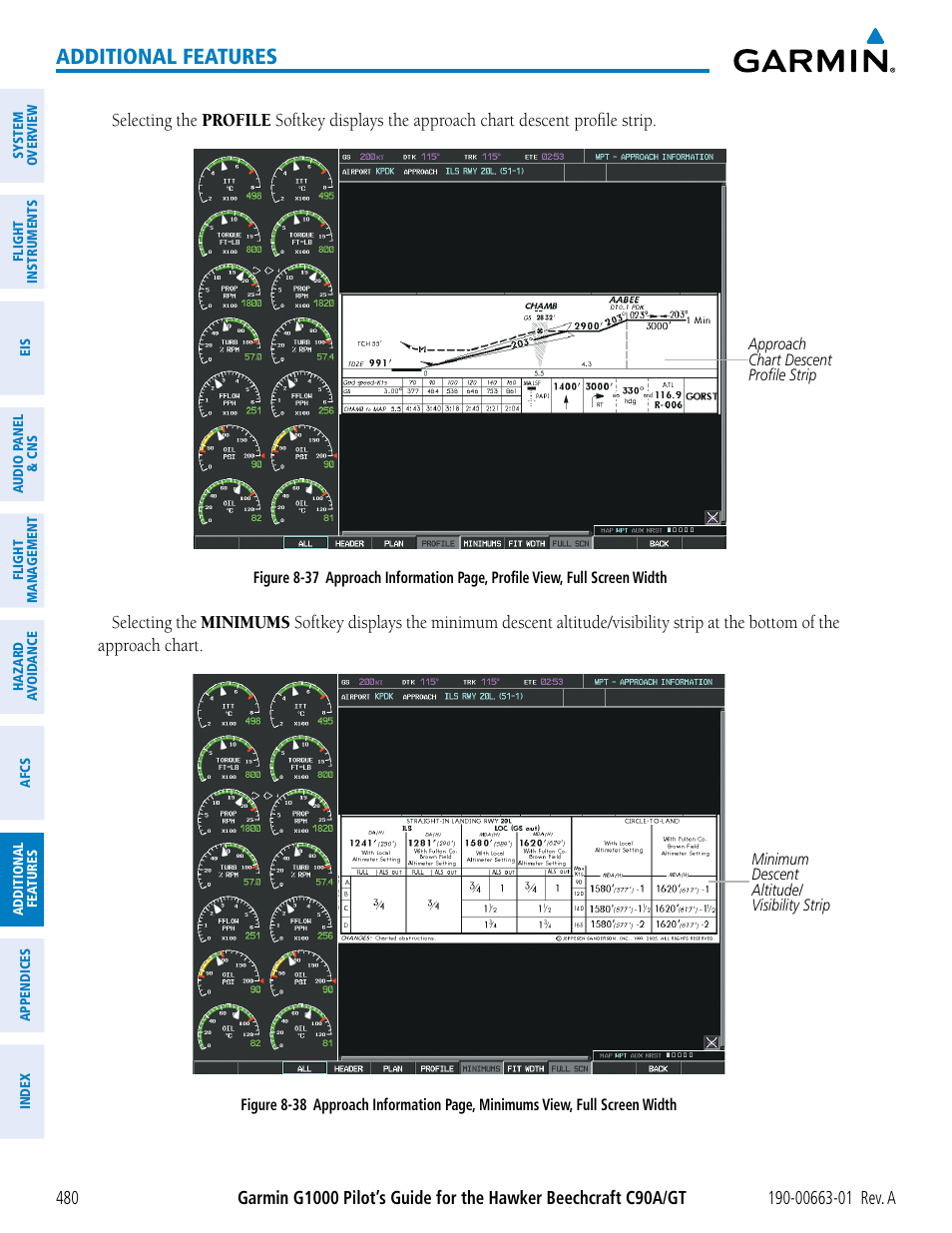 Additional features | Garmin G1000 King Air C90GT User Manual | Page 494 / 586