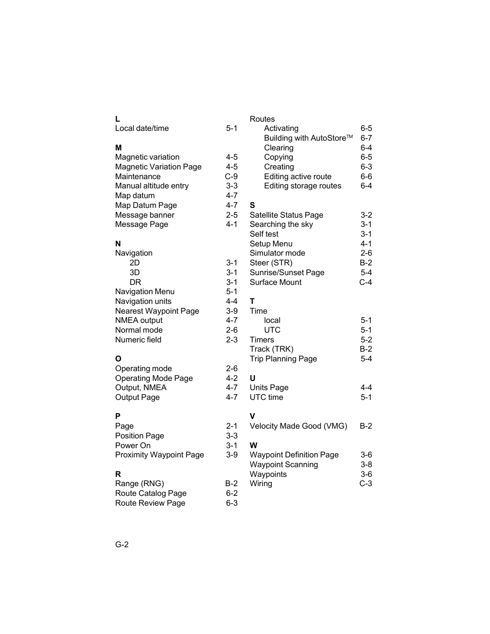 Garmin GPS 55AVD User Manual | Page 87 / 88