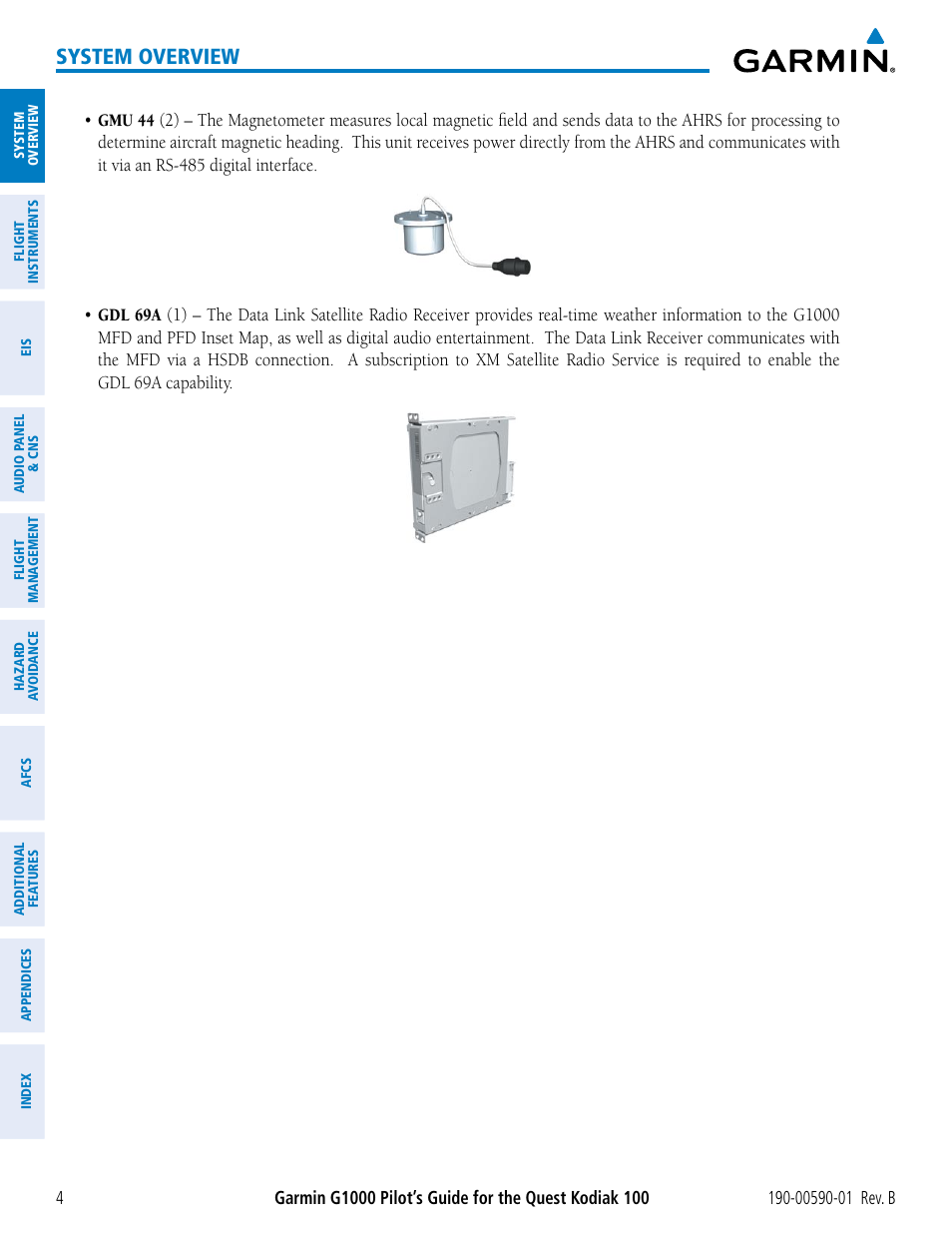System overview | Garmin G1000 Quest Kodiak User Manual | Page 16 / 476