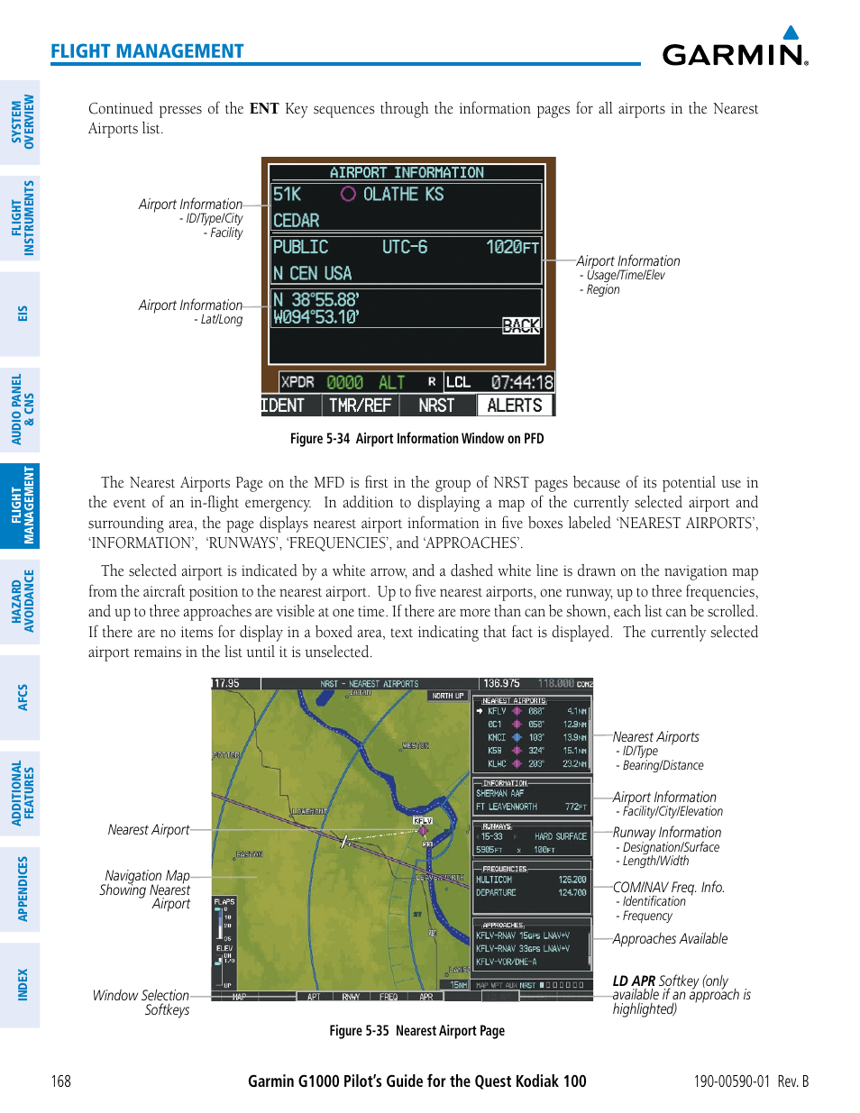 Flight management | Garmin G1000 Quest Kodiak User Manual | Page 180 / 476