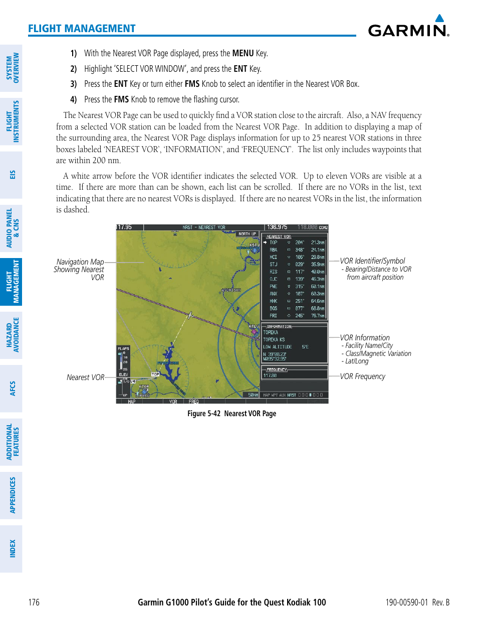 Flight management | Garmin G1000 Quest Kodiak User Manual | Page 188 / 476