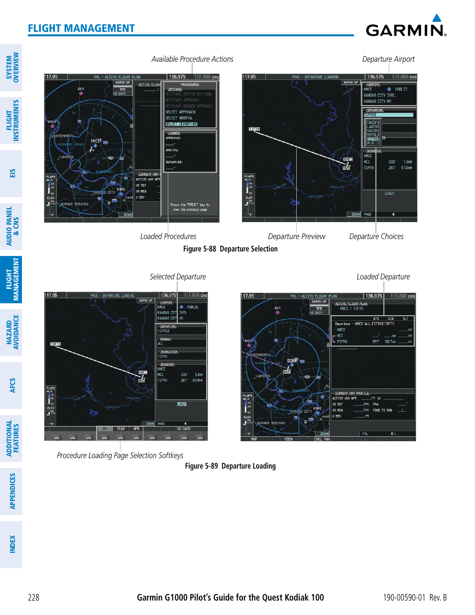 Flight management | Garmin G1000 Quest Kodiak User Manual | Page 240 / 476