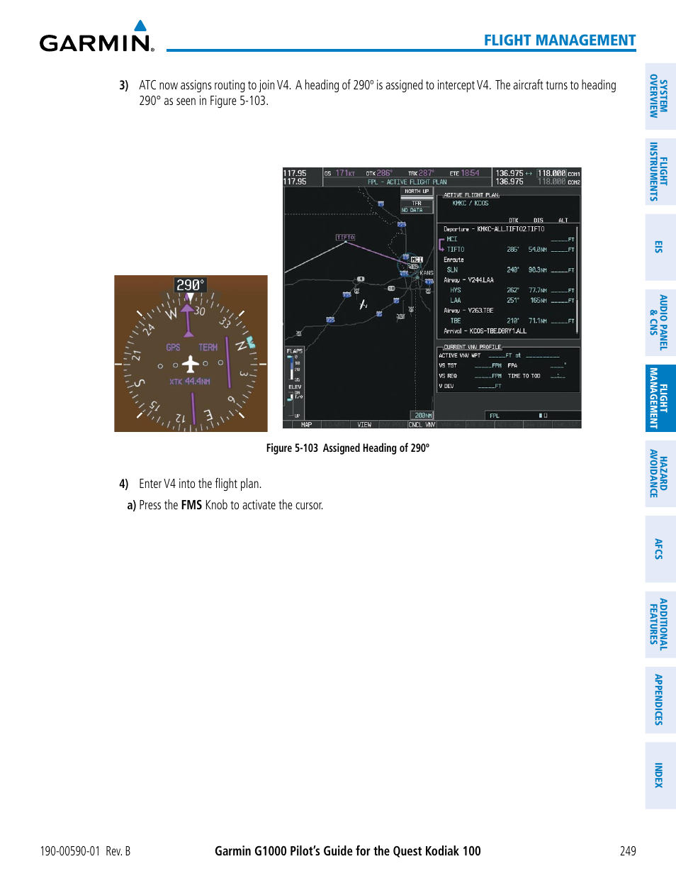 Flight management | Garmin G1000 Quest Kodiak User Manual | Page 261 / 476