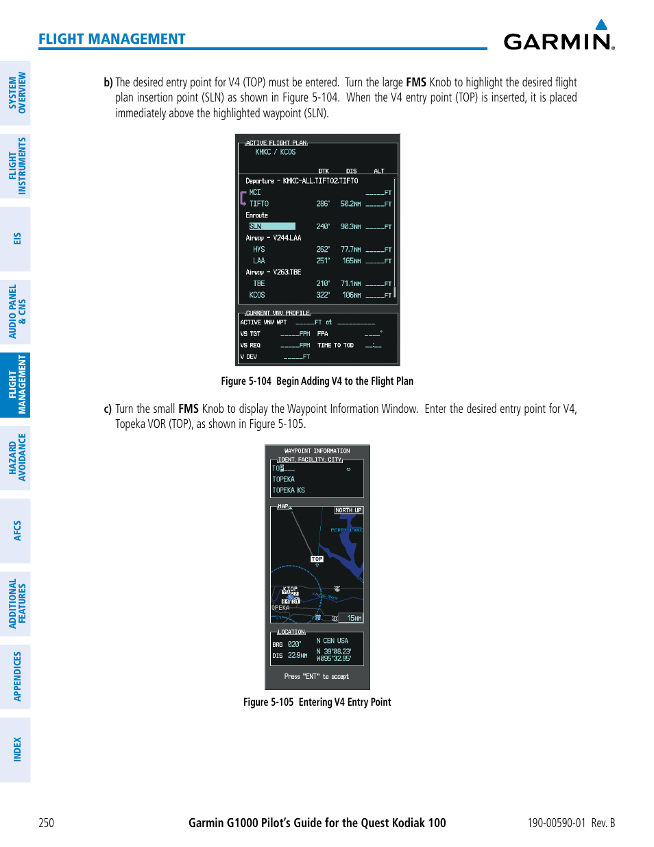 Flight management | Garmin G1000 Quest Kodiak User Manual | Page 262 / 476