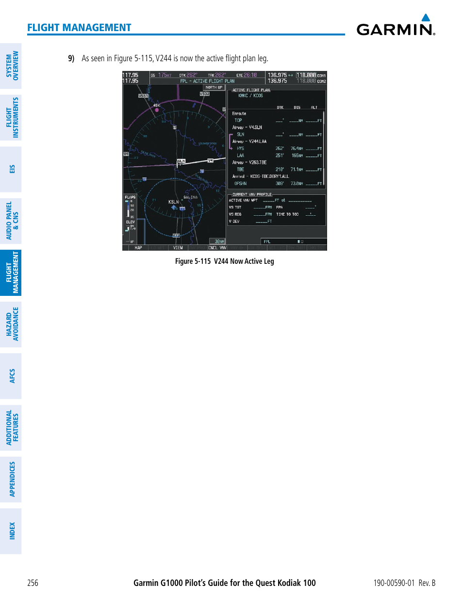 Flight management | Garmin G1000 Quest Kodiak User Manual | Page 268 / 476