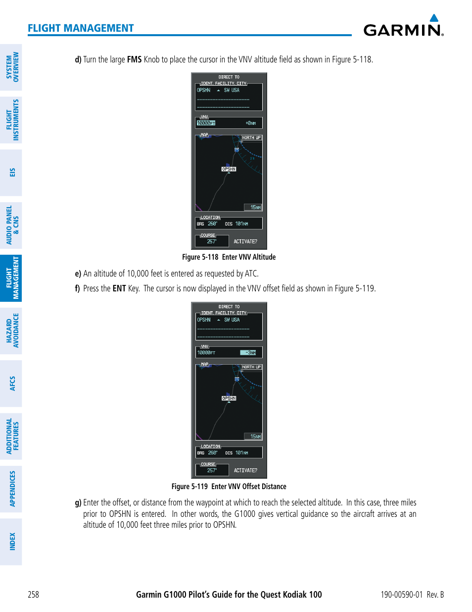 Flight management | Garmin G1000 Quest Kodiak User Manual | Page 270 / 476