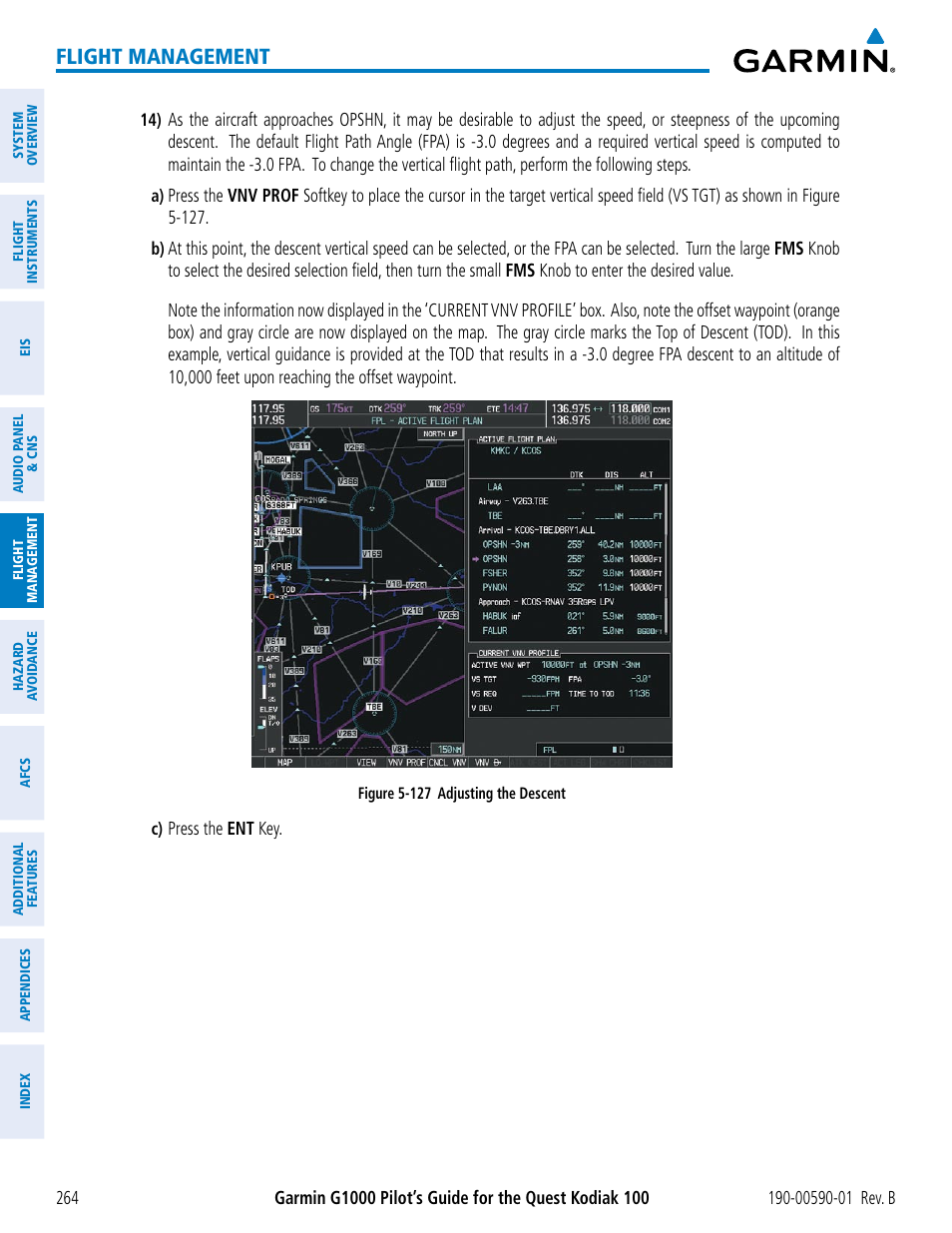 Flight management | Garmin G1000 Quest Kodiak User Manual | Page 276 / 476