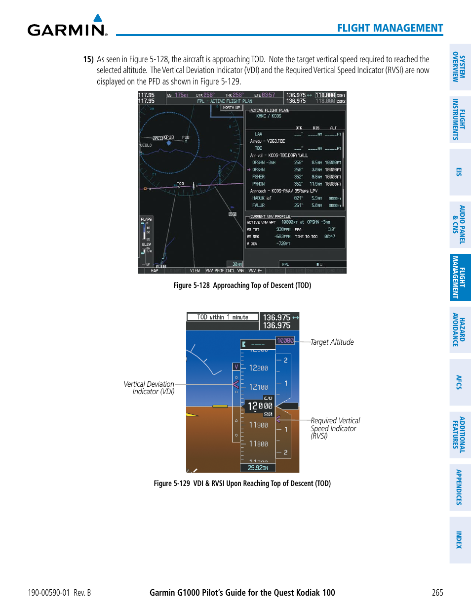 Flight management | Garmin G1000 Quest Kodiak User Manual | Page 277 / 476