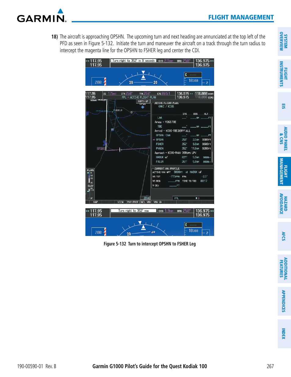 Flight management | Garmin G1000 Quest Kodiak User Manual | Page 279 / 476