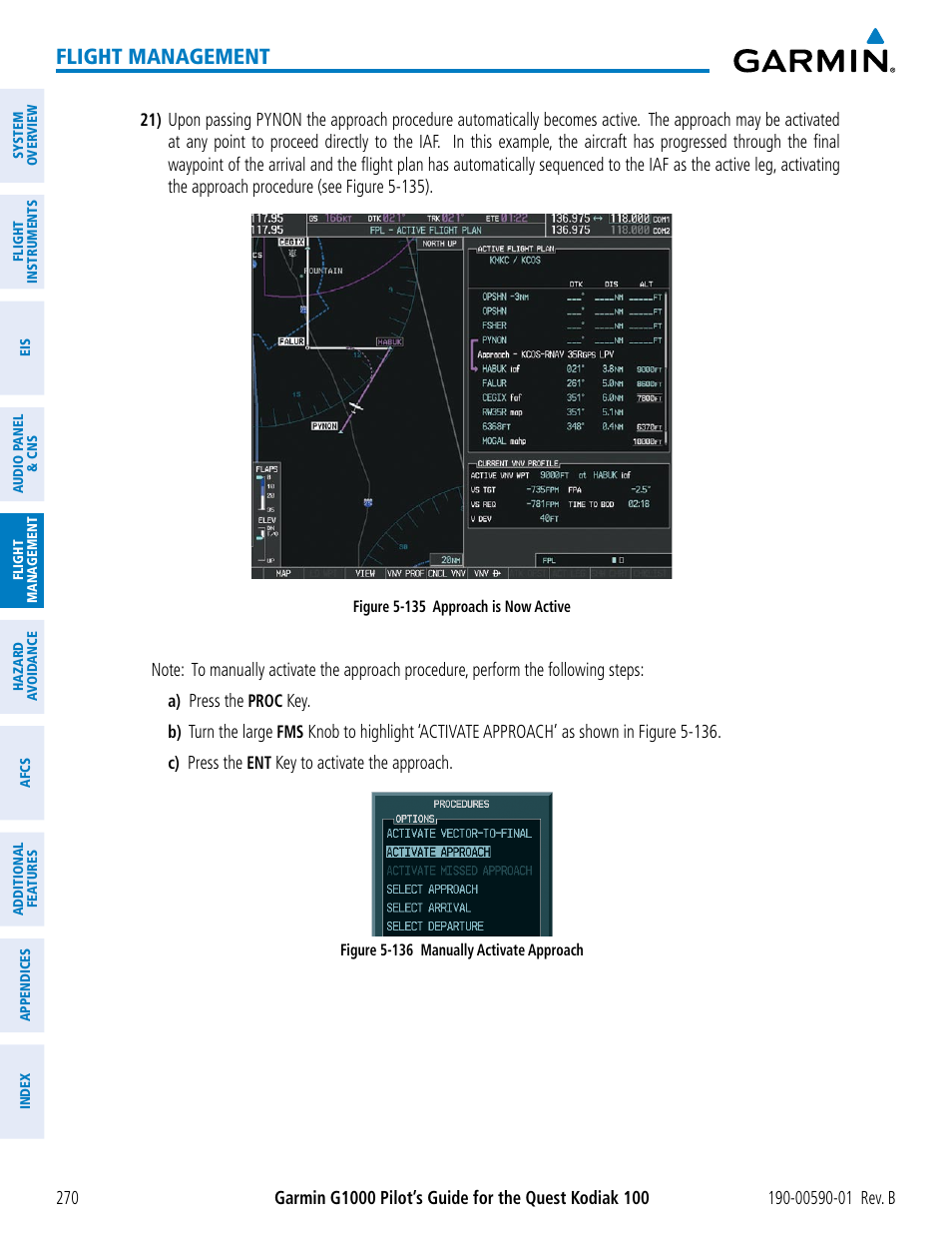 Flight management | Garmin G1000 Quest Kodiak User Manual | Page 282 / 476