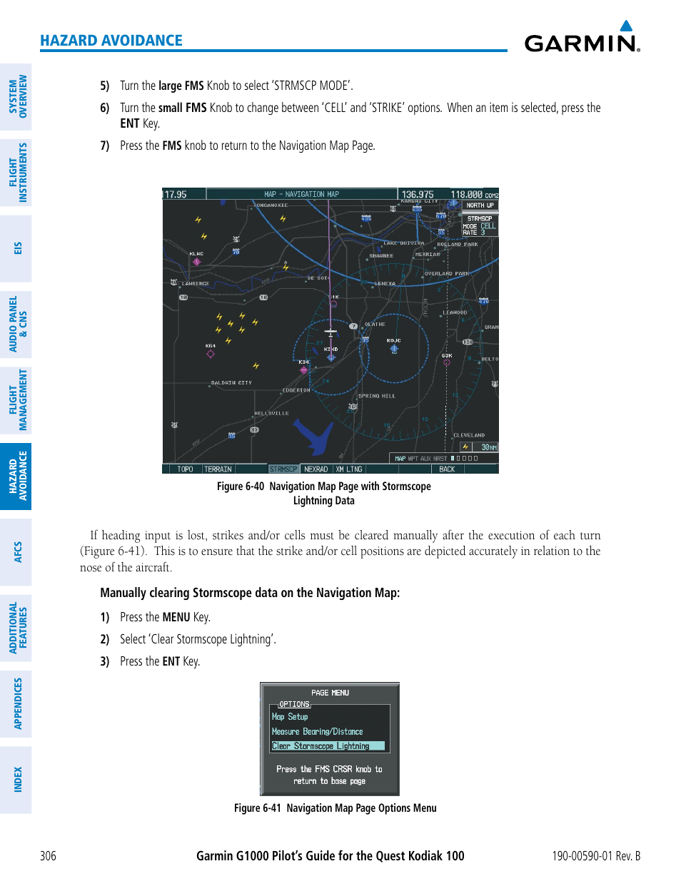 Hazard avoidance | Garmin G1000 Quest Kodiak User Manual | Page 318 / 476