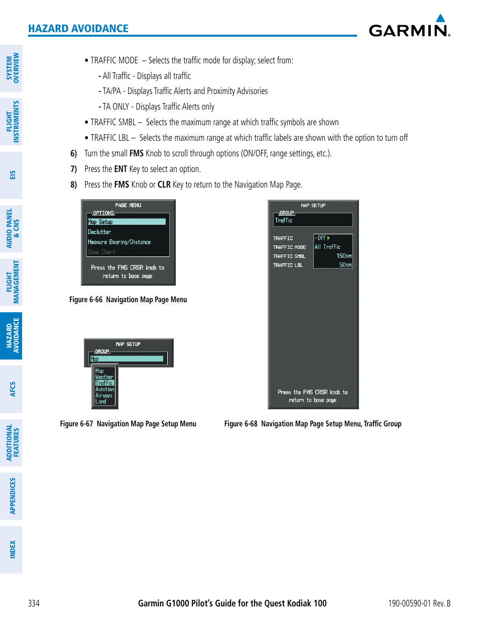 Hazard avoidance | Garmin G1000 Quest Kodiak User Manual | Page 346 / 476