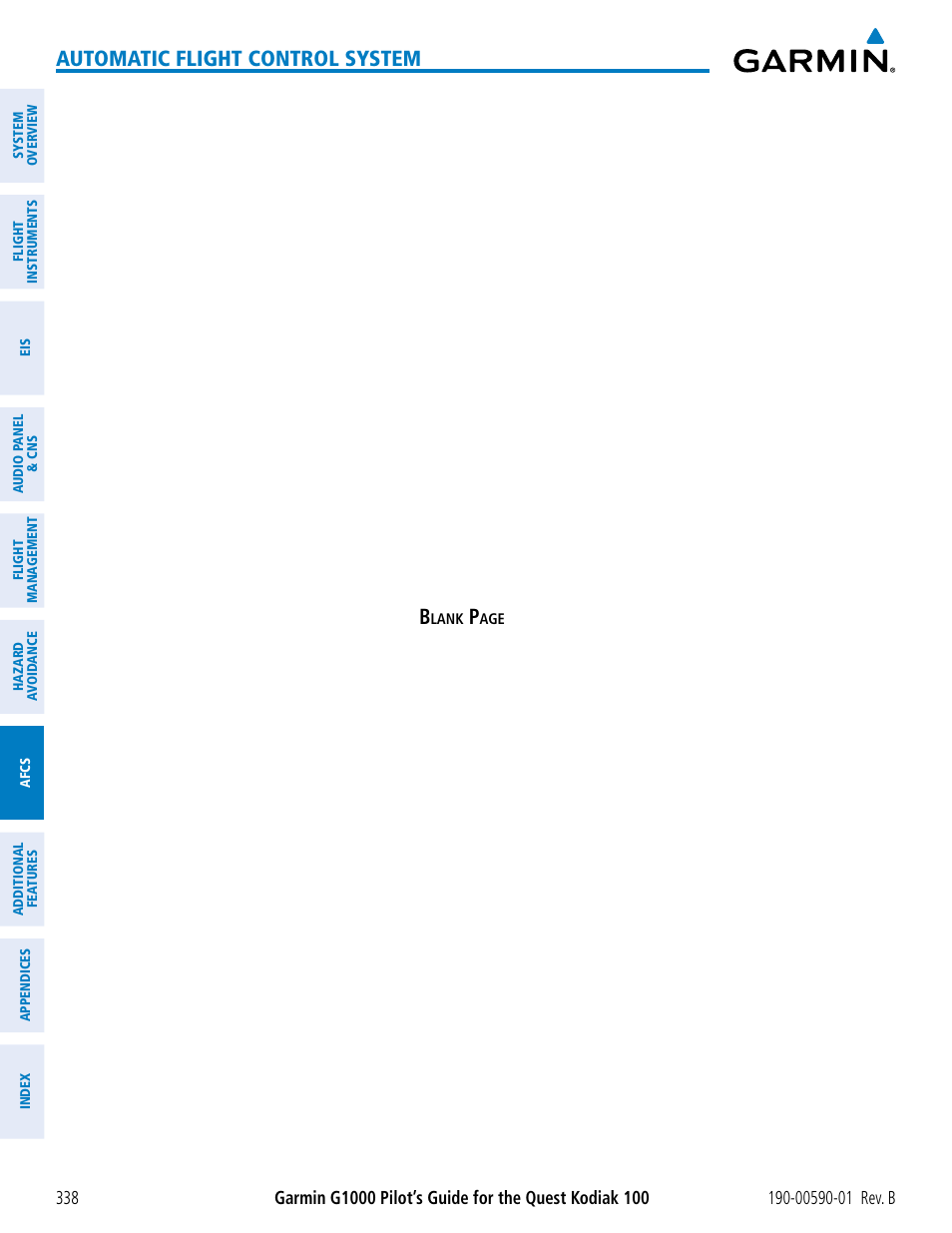 Automatic flight control system | Garmin G1000 Quest Kodiak User Manual | Page 350 / 476