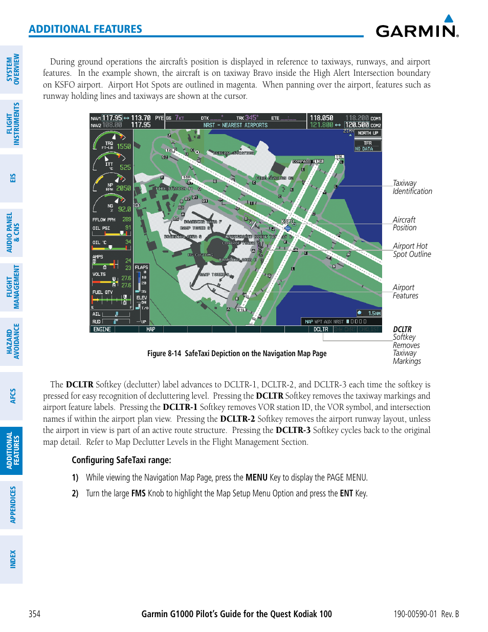 Additional features | Garmin G1000 Quest Kodiak User Manual | Page 366 / 476