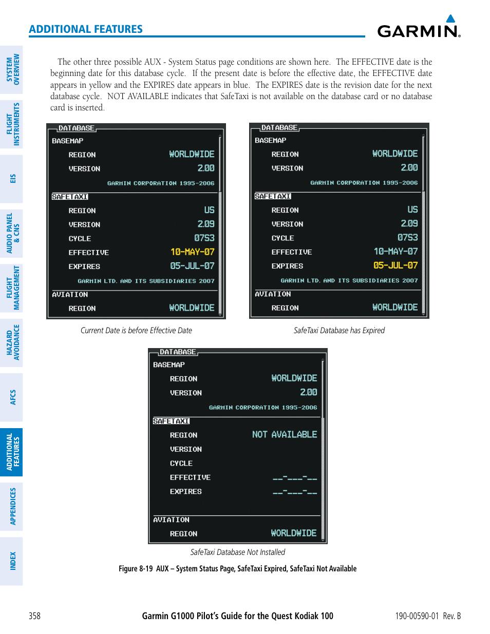 Additional features | Garmin G1000 Quest Kodiak User Manual | Page 370 / 476