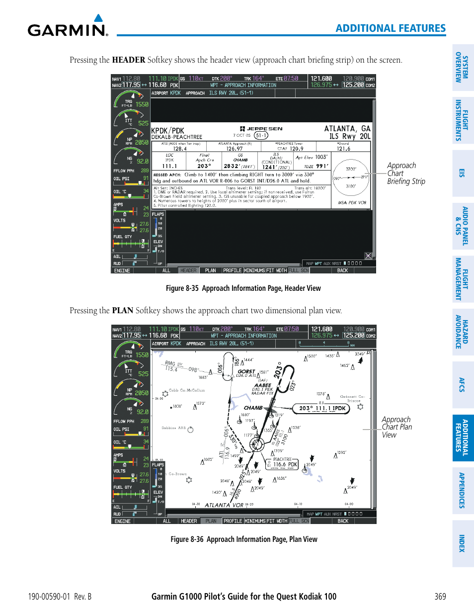 Additional features | Garmin G1000 Quest Kodiak User Manual | Page 381 / 476
