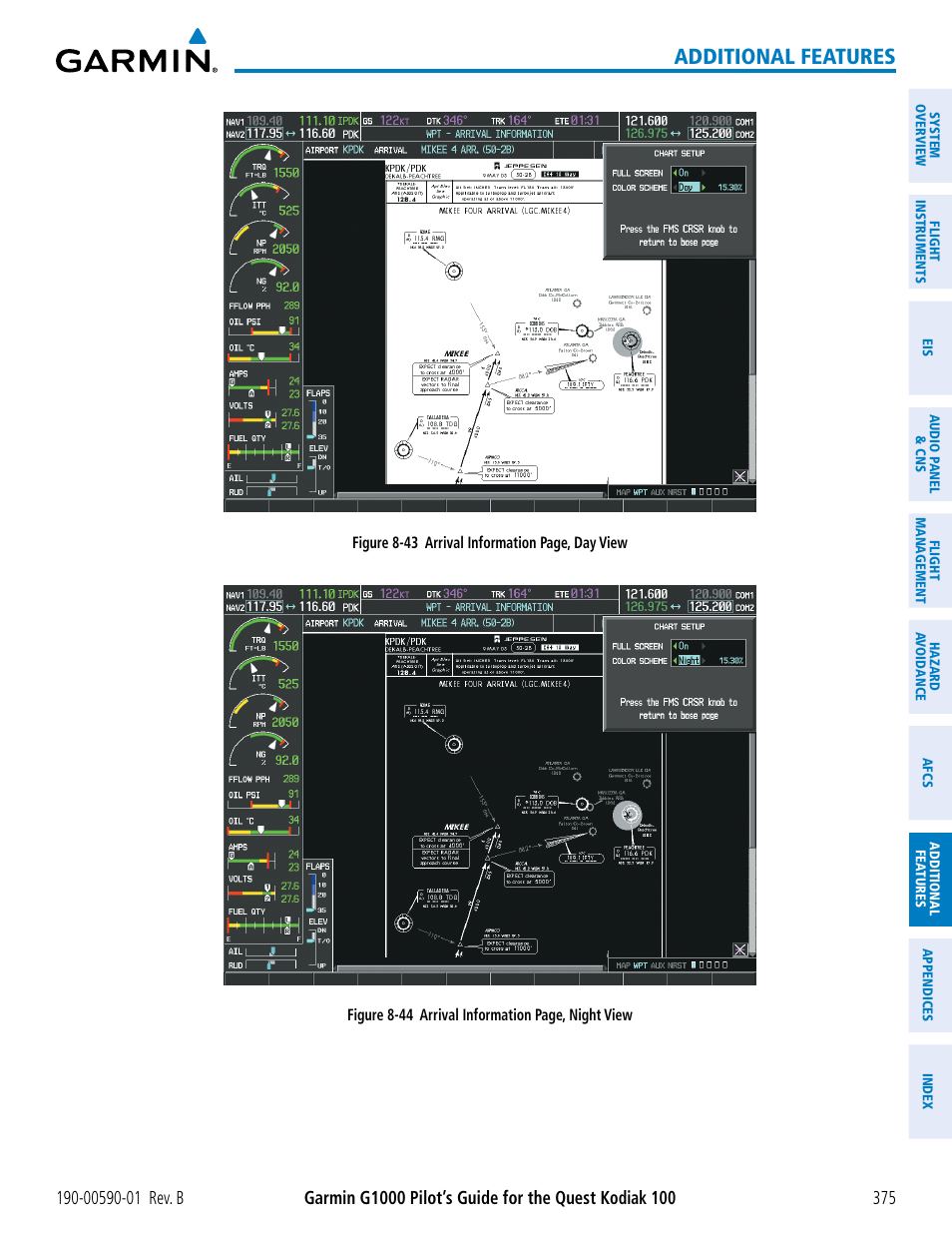 Additional features | Garmin G1000 Quest Kodiak User Manual | Page 387 / 476