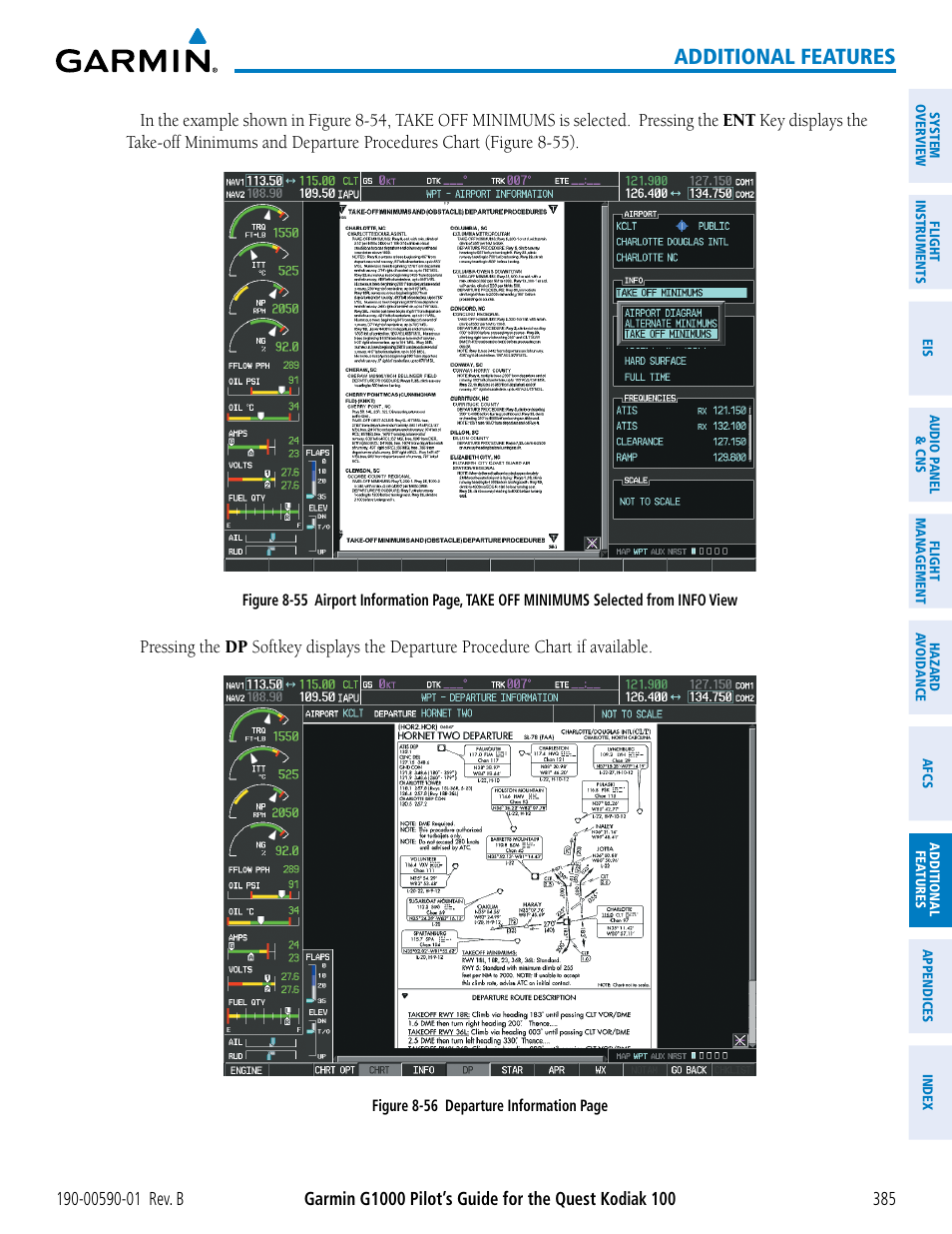 Additional features | Garmin G1000 Quest Kodiak User Manual | Page 397 / 476