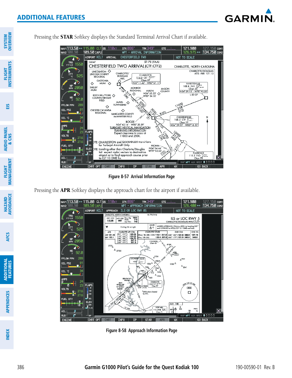 Additional features | Garmin G1000 Quest Kodiak User Manual | Page 398 / 476