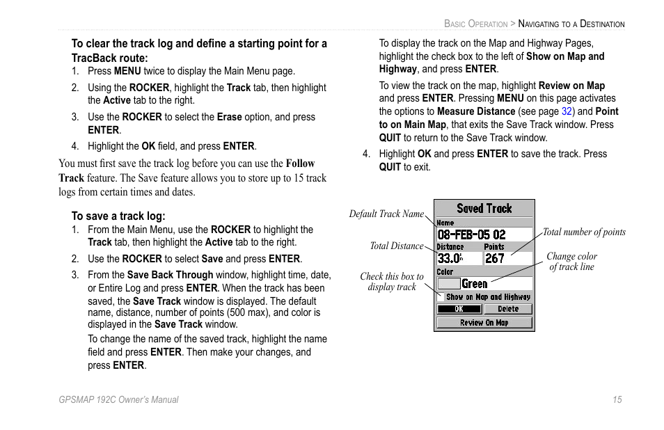 Garmin GPSMAP 192C User Manual | Page 21 / 124