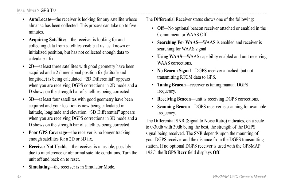 Garmin GPSMAP 192C User Manual | Page 48 / 124