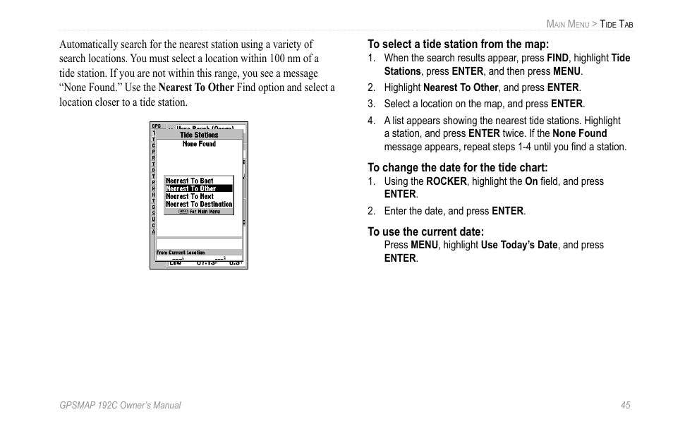 Garmin GPSMAP 192C User Manual | Page 51 / 124