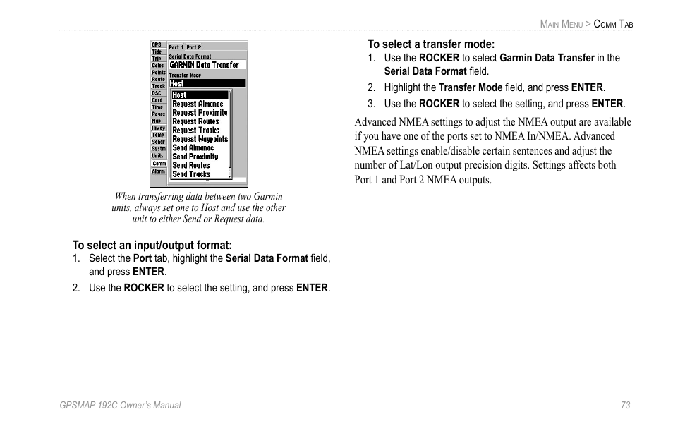 Garmin GPSMAP 192C User Manual | Page 79 / 124