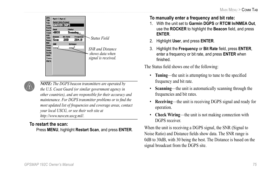 Garmin GPSMAP 192C User Manual | Page 81 / 124