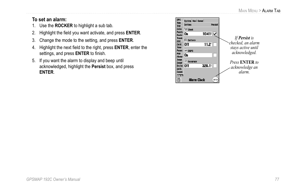 Garmin GPSMAP 192C User Manual | Page 83 / 124