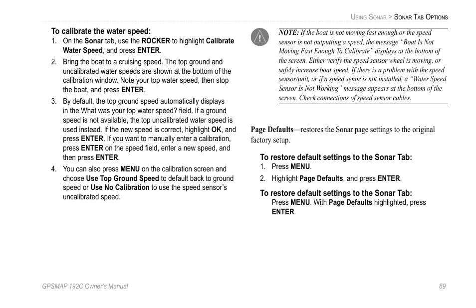 Garmin GPSMAP 192C User Manual | Page 95 / 124