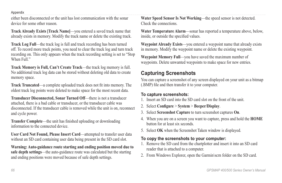 Capturing screenshots | Garmin GPSMAP 546s User Manual | Page 72 / 78