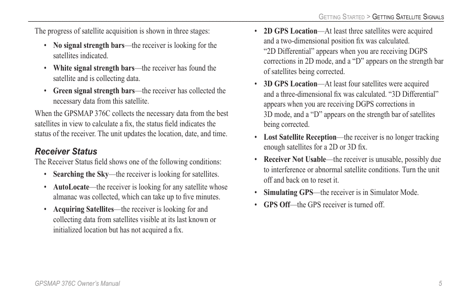 Garmin GPSMAP 376C User Manual | Page 13 / 152