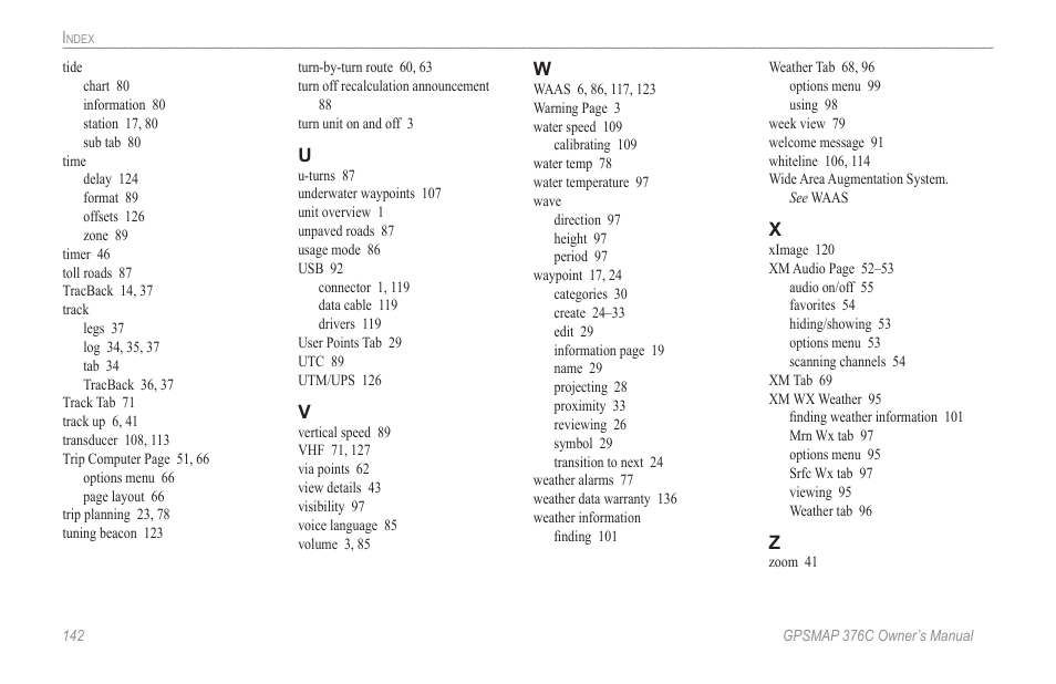 Garmin GPSMAP 376C User Manual | Page 150 / 152