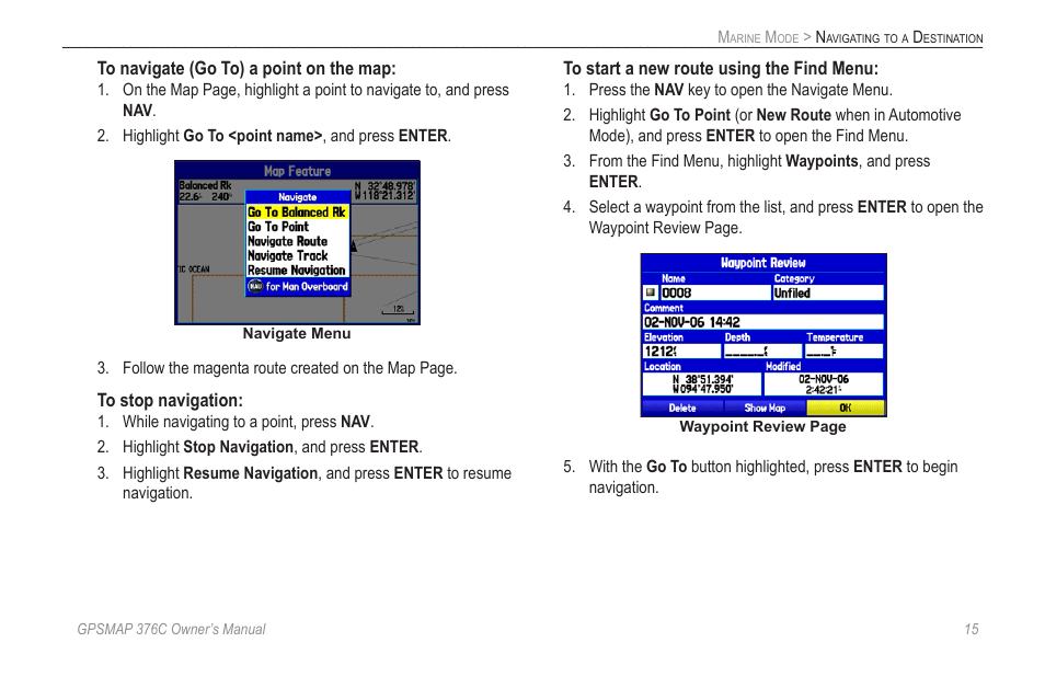 Garmin GPSMAP 376C User Manual | Page 23 / 152