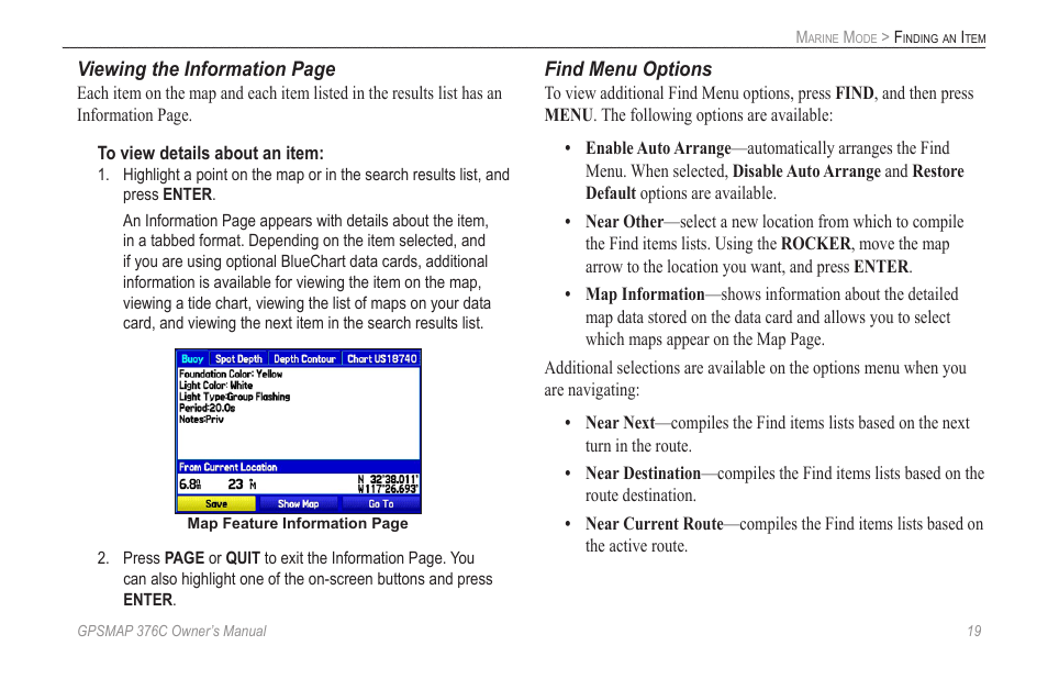 Garmin GPSMAP 376C User Manual | Page 27 / 152