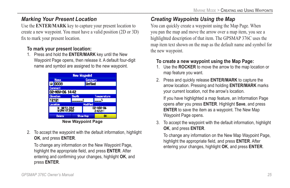 Garmin GPSMAP 376C User Manual | Page 33 / 152