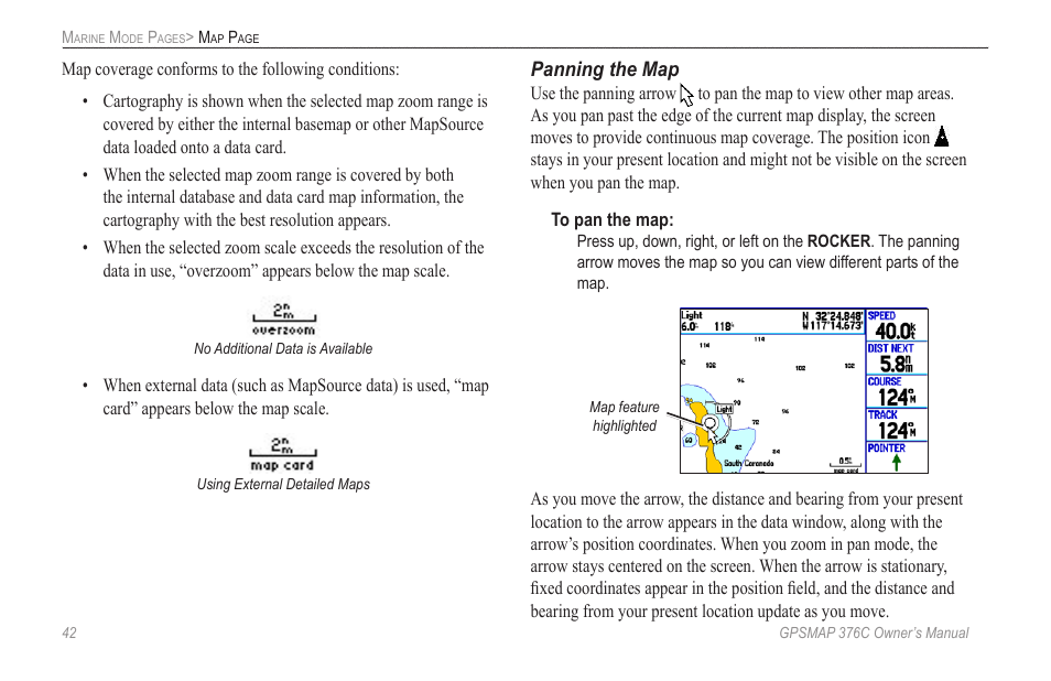 Garmin GPSMAP 376C User Manual | Page 50 / 152