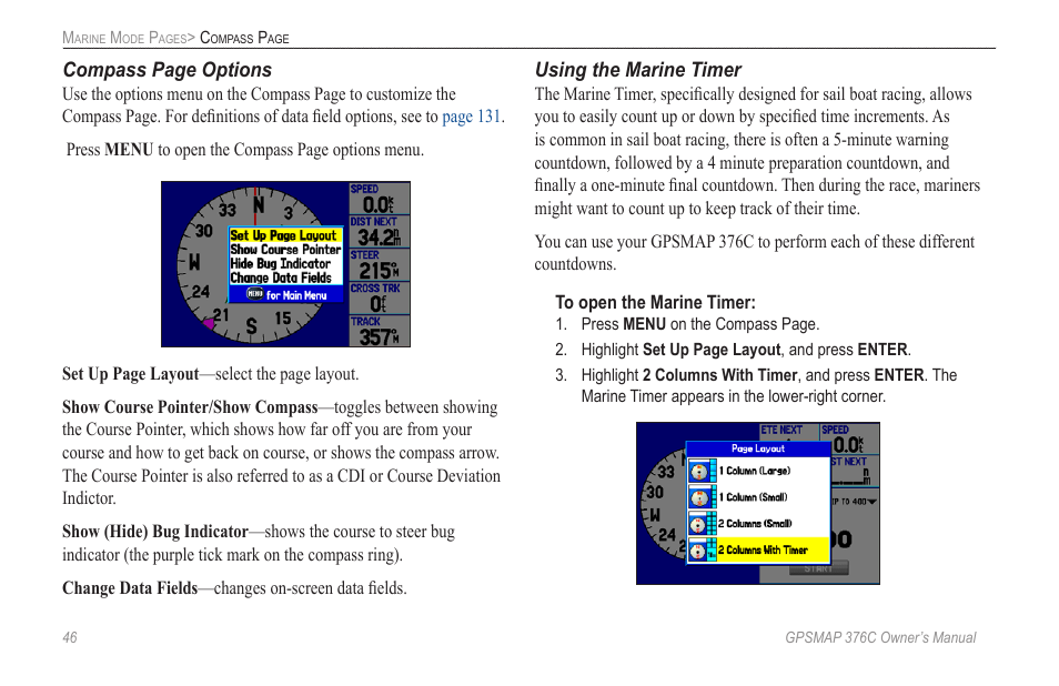 Garmin GPSMAP 376C User Manual | Page 54 / 152