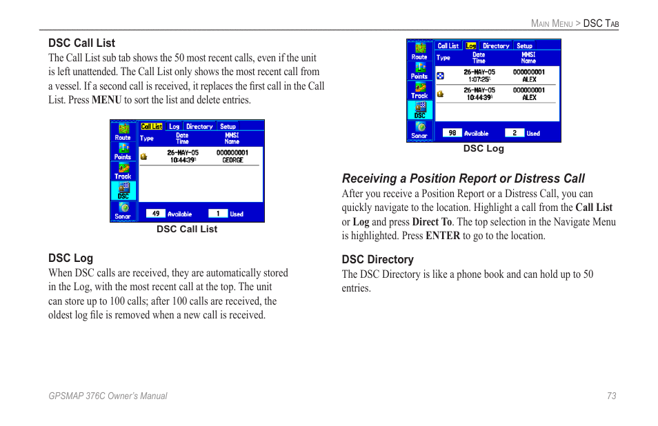 Garmin GPSMAP 376C User Manual | Page 81 / 152