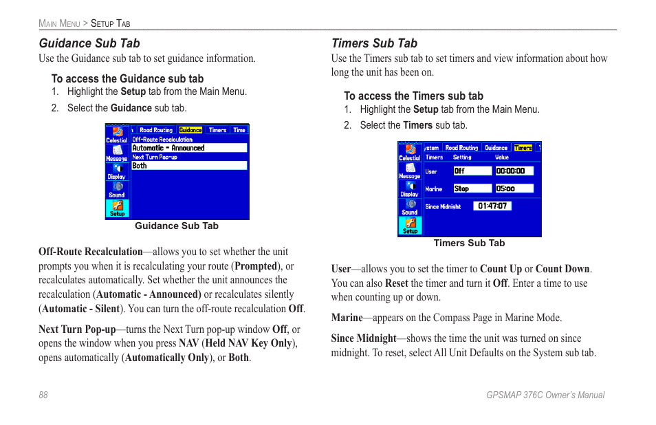 Garmin GPSMAP 376C User Manual | Page 96 / 152