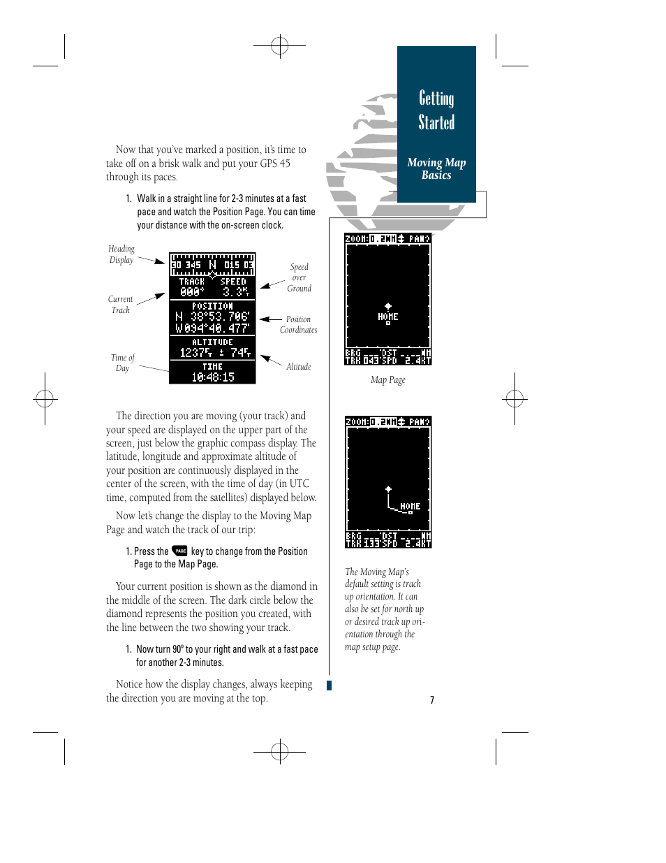 Getting started | Garmin GPS 45 User Manual | Page 15 / 70