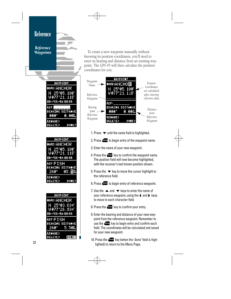 Reference | Garmin GPS 45 User Manual | Page 30 / 70