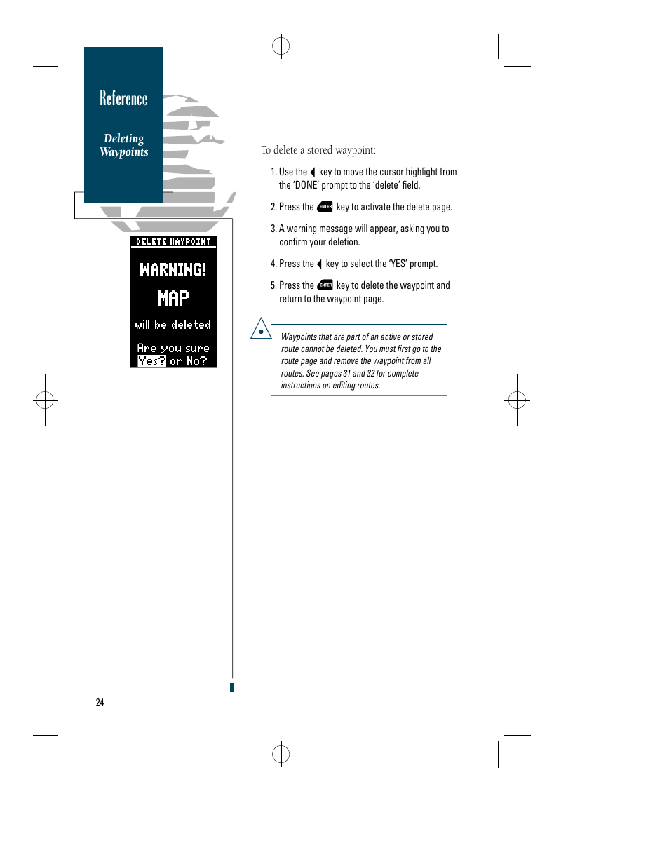 Reference | Garmin GPS 45 User Manual | Page 32 / 70