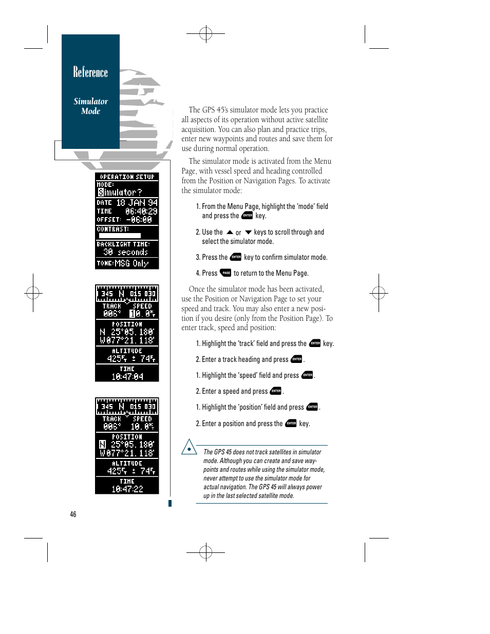 Reference | Garmin GPS 45 User Manual | Page 54 / 70