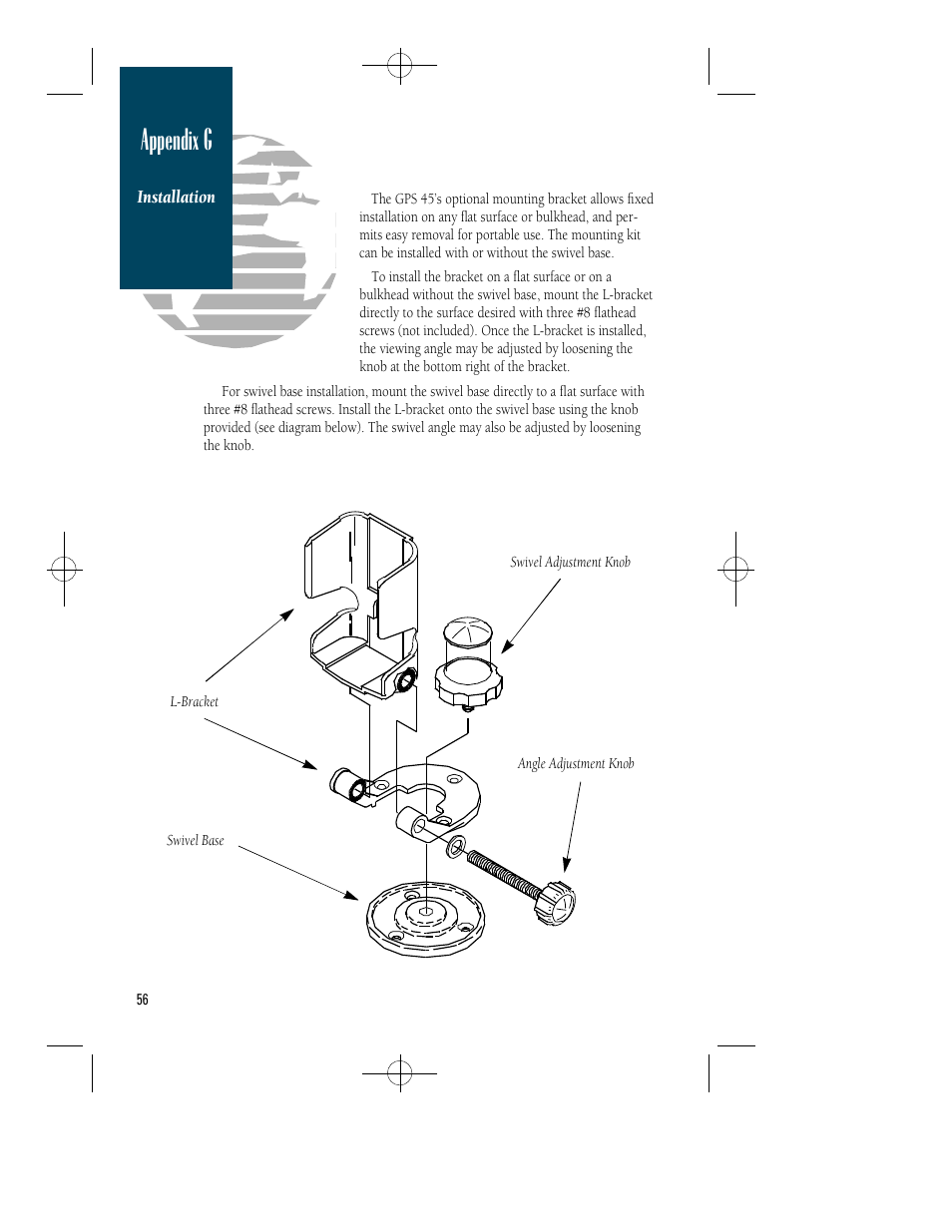 Appendix g | Garmin GPS 45 User Manual | Page 64 / 70