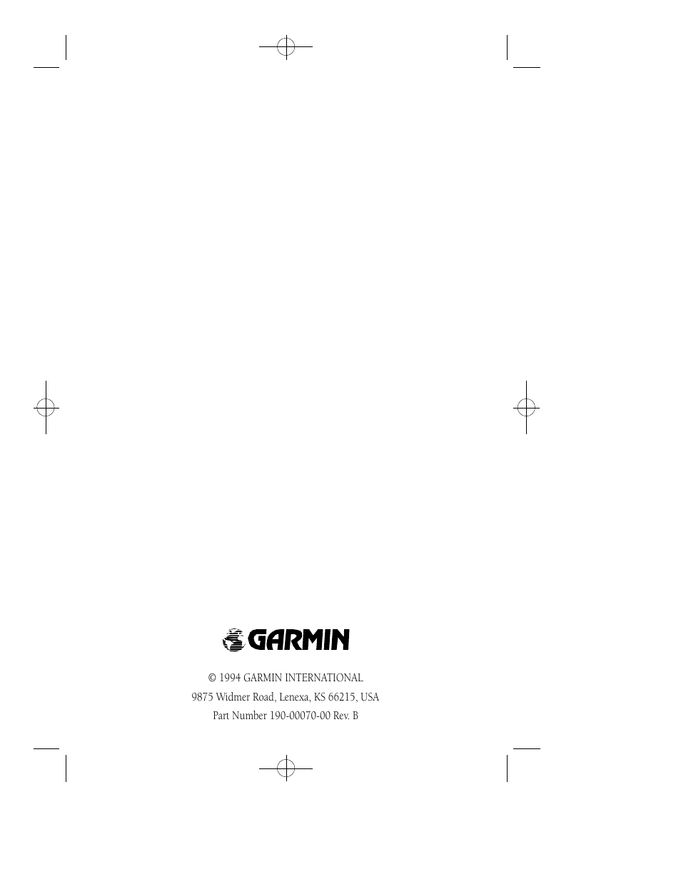 Garmin GPS 45 User Manual | Page 70 / 70