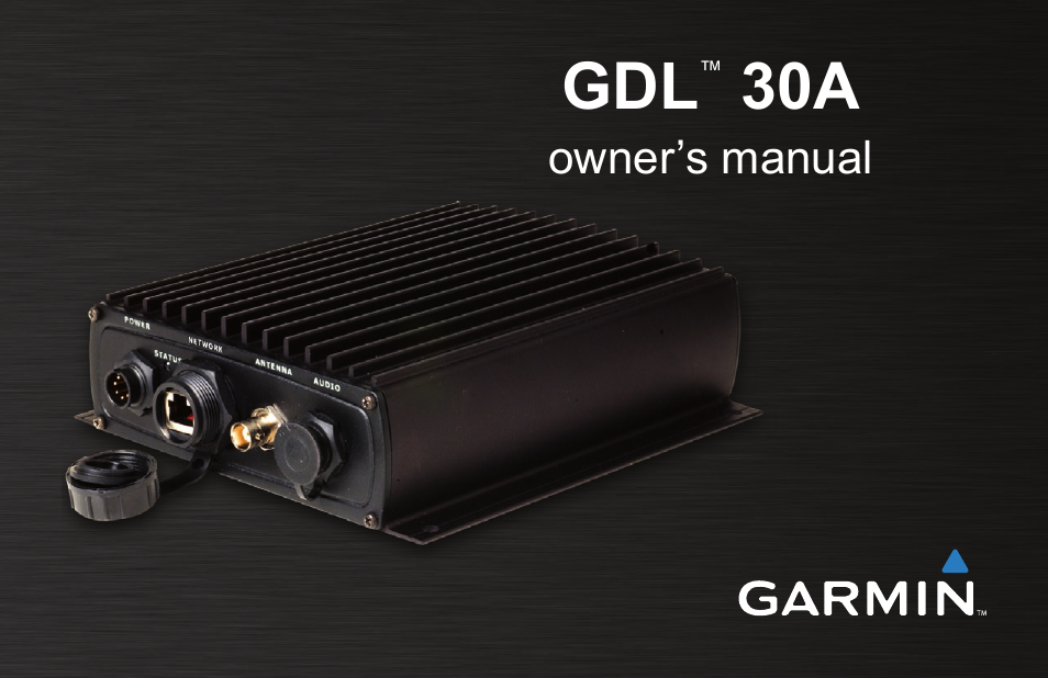 Garmin GDL 30A User Manual | 34 pages