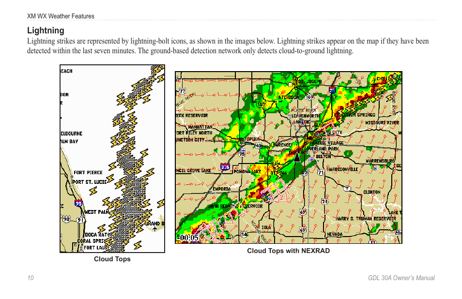 Lightning | Garmin GDL 30A User Manual | Page 12 / 34