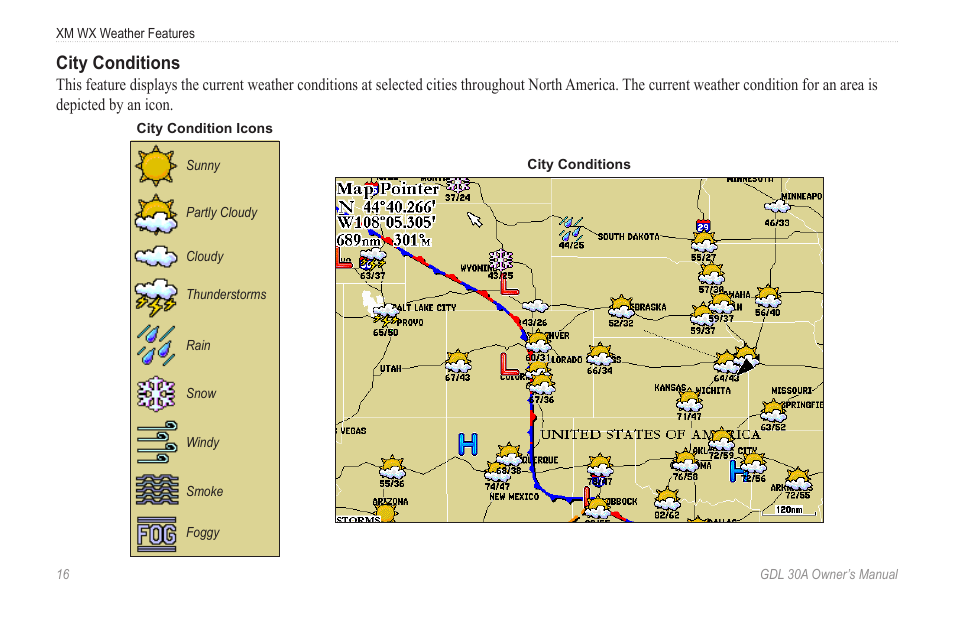 City conditions | Garmin GDL 30A User Manual | Page 18 / 34